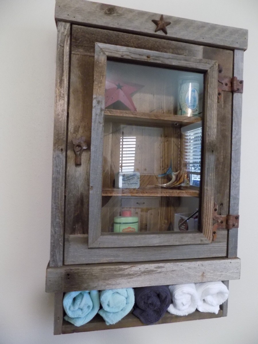Rustic Bathroom Medicine Cabinets Dextrus 26" Bathroom Cabinet With