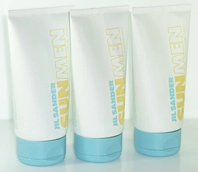 3 x Jil Sander Sun Men 2020 Shower Gel / Duschgel je 150 ml