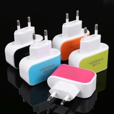 9-PCS  3-Port USB Wall Home Travel AC Charger Adapter for Mobile Phone US/EU 02