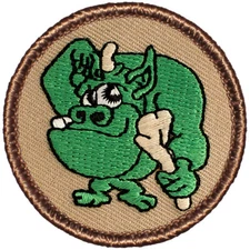 Funny Boy Scout Patches - The Green Troll Patrol Patch!! (#679)