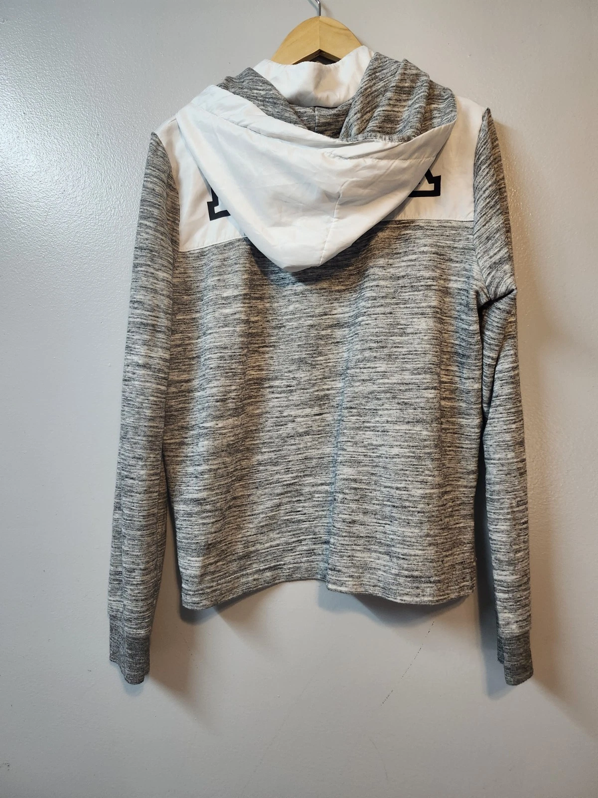 UNDERCOVER ROSA Victoria’s Secret Track Jacket Felpa con Cappuccio Pullover Quarto Zip Grigio Logo Taglia L