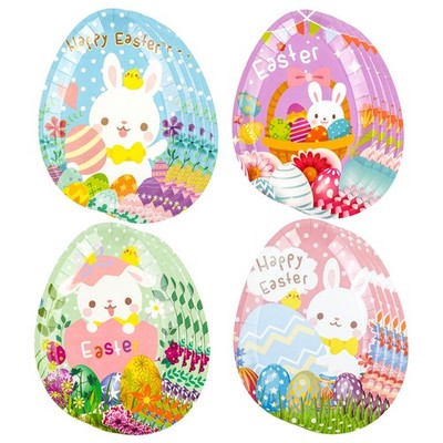 9inch Easter Paper Plates 40PCS（4 stylex10 Disposable Cake Dessert Plates Eas...