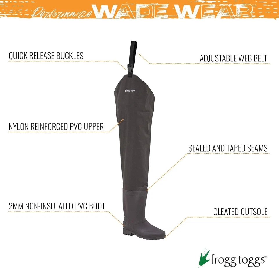 Adjustable Rana II Fishing Waders - Waterproof PVC Hip Boots for All Seasons - Image 4 of 4