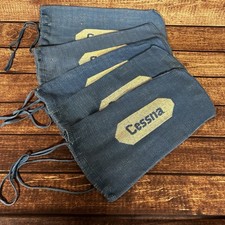 5 Cessna Aircraft VINTAGE Blue Knit Drawstring Parts Bags Promotional Aviation