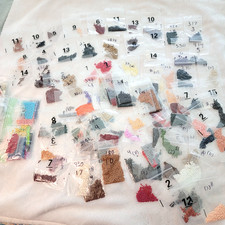 Lot Of Diamond Art Painting Round Drill Beads Dots Random Colors/Amounts