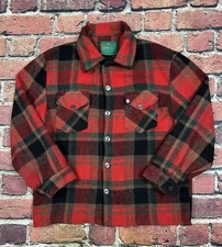 Vintage CANADIAN LUMBER JAC BELL SHIRT Wool Flannel Button 60s 70s Men’s L/XL