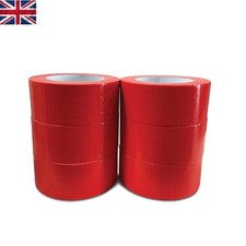 Heavy-Duty 6 Rolls of 50mm x 50m Red Gaffa Tape - Perfect for Indoor/Outdoor Use 0.08 per metre