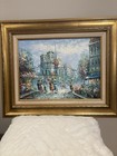 Caroline Burnett Signed Original Oil Painting Montmartre Paris Street Scene 12x