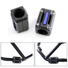 22mm 25mm 28mm Motorrad Engine Sturzbügel Schieberegler Blau