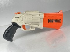 2019 Nerf Fortnite SR Blaster 4-Dart Hammer Action Pistol Soft Dart Gun WORKS