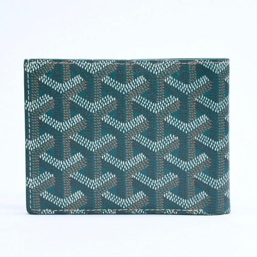 GOYARD Victoire Wallet Folded Wallet VICTO8PMLTY50CL50X PVC Leather Green Used 4