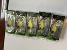 Lot of (5) Googan Squad Flat Banger Crankbait  · 2 1/2" · 1/2 oz · KOSMO SHAD