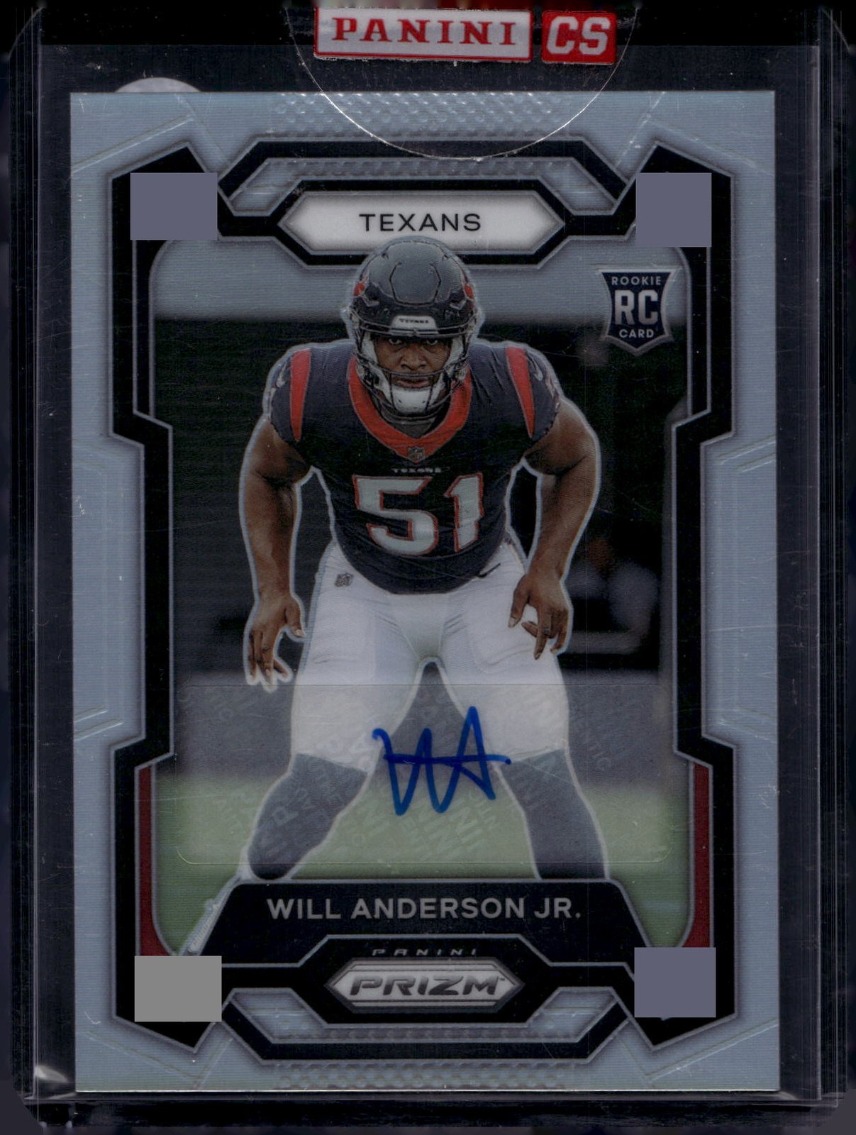 2023 Panini Prizm #342 Will Anderson Jr. Autographs Prizm Silver