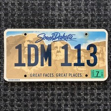 Original US Auto Kennzeichen Nummernschild USA  South Dakota