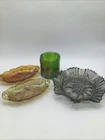 Mixed Lot Of Vintage Indiana/ Federal/ Carnival Glass/Marigold&Grape Patterns
