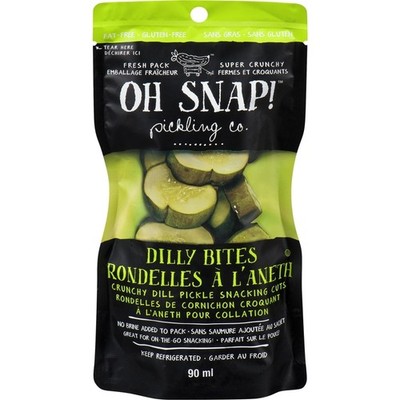2-Pack Oh Snap Crunchy Dill Pickle Snacking Cuts Dilly Bites