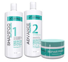 UNNIQUE Advanced Keratin Hair Treatment Kit 16 FL Oz