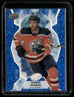2021-22 Upper Deck Ice #20 Connor McDavid Royal Blue #/99