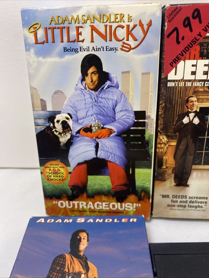 Adam Sandler VHS lot - The Waterboy, Happy Gilmore, Mr. Deeds. Little Nicky - Image 4 of 4