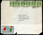 Denmark cover with Christmas labels unreadable date (front only)