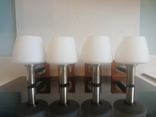 Four Mid Century French Brass Wall Lights Lamps Sconces Vintage 1960s.