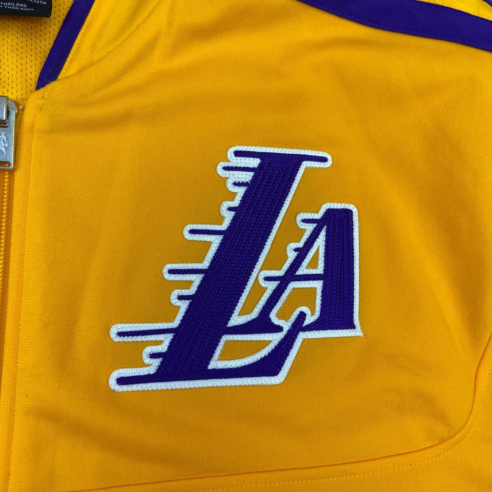 Adidas Los Angeles Lakers Warm Up Jacket Mens 2XL Purple Gold Full Zip Logo NBA - Image 4 of 4