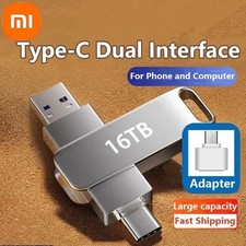 16TB USB 3.2 Metal Flash Drive High Speed Waterproof Memory Stick for PC Laptop