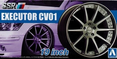 Aoshima # 13 - SSR Wheels - 52525 - Executor CV01 - 19 Zoll Felgen & Reifen 1:24