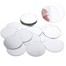 Mini Size Acrylic Round Mirror Adhesive Small Round Mirror Circles Craft Mirror