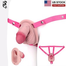 New Male Chastity Cage Device Silicone Realistic Sheath with Chastity Belt