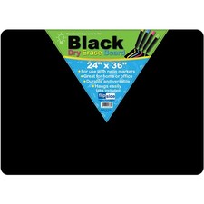 Flipside, FLP40088, Black Dry Erase Board, 1 Each
