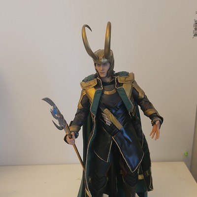 Marvel Avengers Loki Action Figure Interchangeable Hands Accessories Stand Boxed