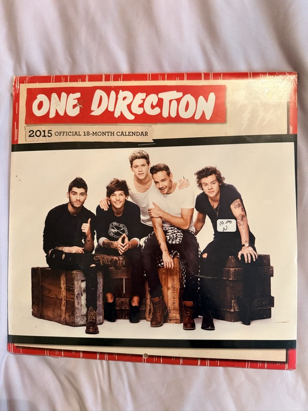 Sealed One Direction 2015 18-Month Wall Calendar Band Memorabilia