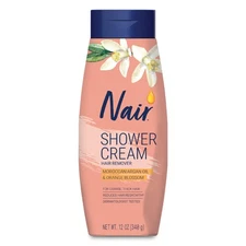 Nair Shower Hair Removal Cream 12Oz With Argan Oil And Orange Blossom Scent