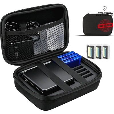 Elegant Carrying Case for Game Boy Advance SP - Organize 7 Cartridges & Charger