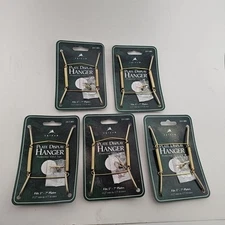 set of 5 Tripar Brass Wire Plate Hangers for 5" to 7" plates round or oval