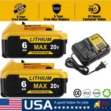 For DeWalt 20V Max XR 8.0AH Lithium Ion Battery/Charger DCB205-2 DCB200-2