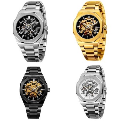 Luxus Herren Edelstahl Uhr Automatikuhr Sportuhr Herrenuhr Mechanische Uhr