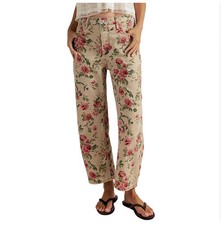 NWT, Size 27 Woman  s Free People Deep Trance Printed Flower Jeans