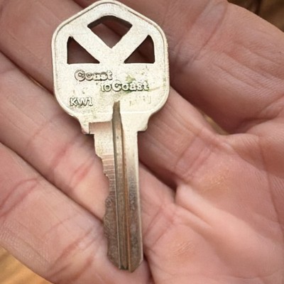 Coast to Coast KW1 Key Blank Collectible Decor Unique Metal Key