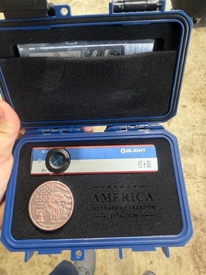 Olight Liberty Lines CORE ArkPro Limited Edition w/Battle Case & Coin BRAND NEW!