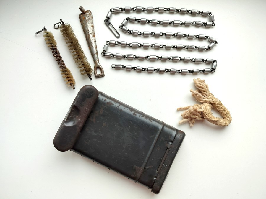 米軍 実物 REMOVE BEFORE FIRING 砲口カバー Original Latewar Cleaning Kit Wehrmacht RG34 