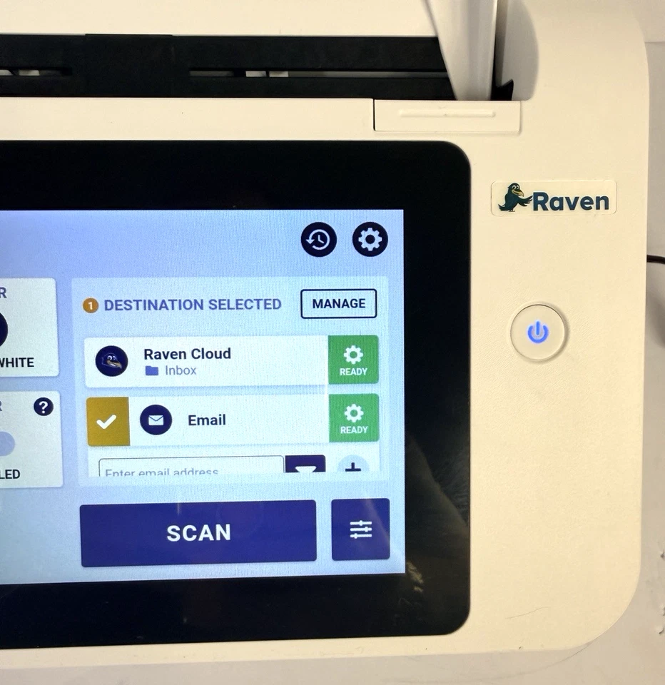 Raven Duplex Document Scanner 8" Touchscreen, WiFi, Ethernet, 600 x 600 DPI - Image 4 of 4