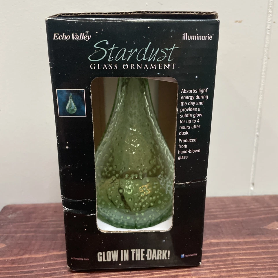 Lágrima Polvo de Estrellas Ornamento Eco Valle Brilla en la Oscuridad Ornamento 14451 Foto 3 de 4