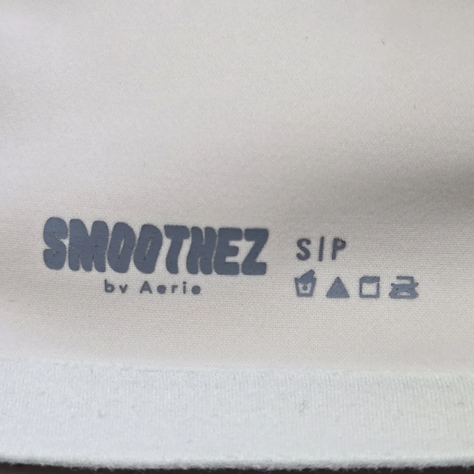Aerie Women Bra Small White SMOOTHEZ Lightly Lined Bandeau Wireless - Image 3 of 4