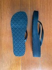 NWOB TORY BURCH MONOGRAM Wedge FLIP FLOPS (SIZE 9) rubber Platform sandals Black — photo 3