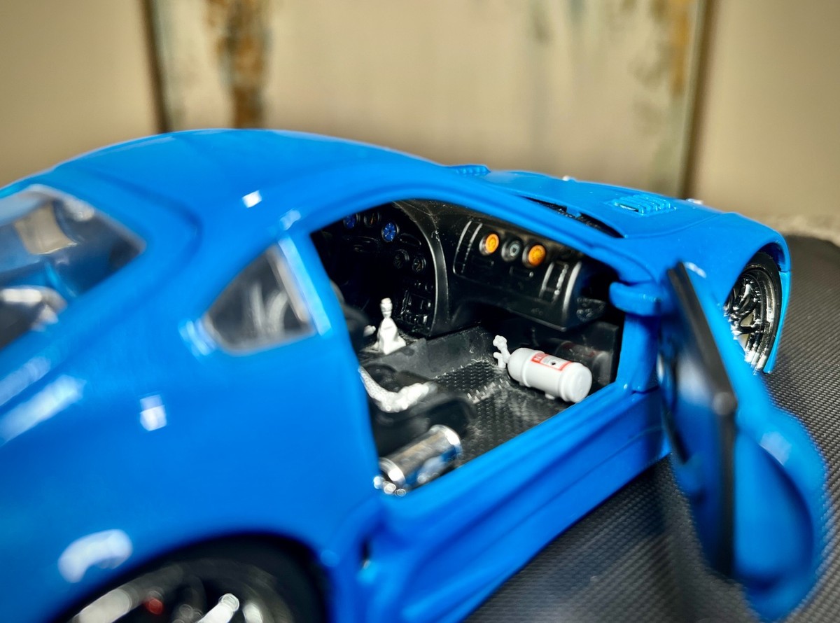 Muscle Machines 1998 TOYOTA SUPRA Tuner BLUE! Funline 1:24 No Box