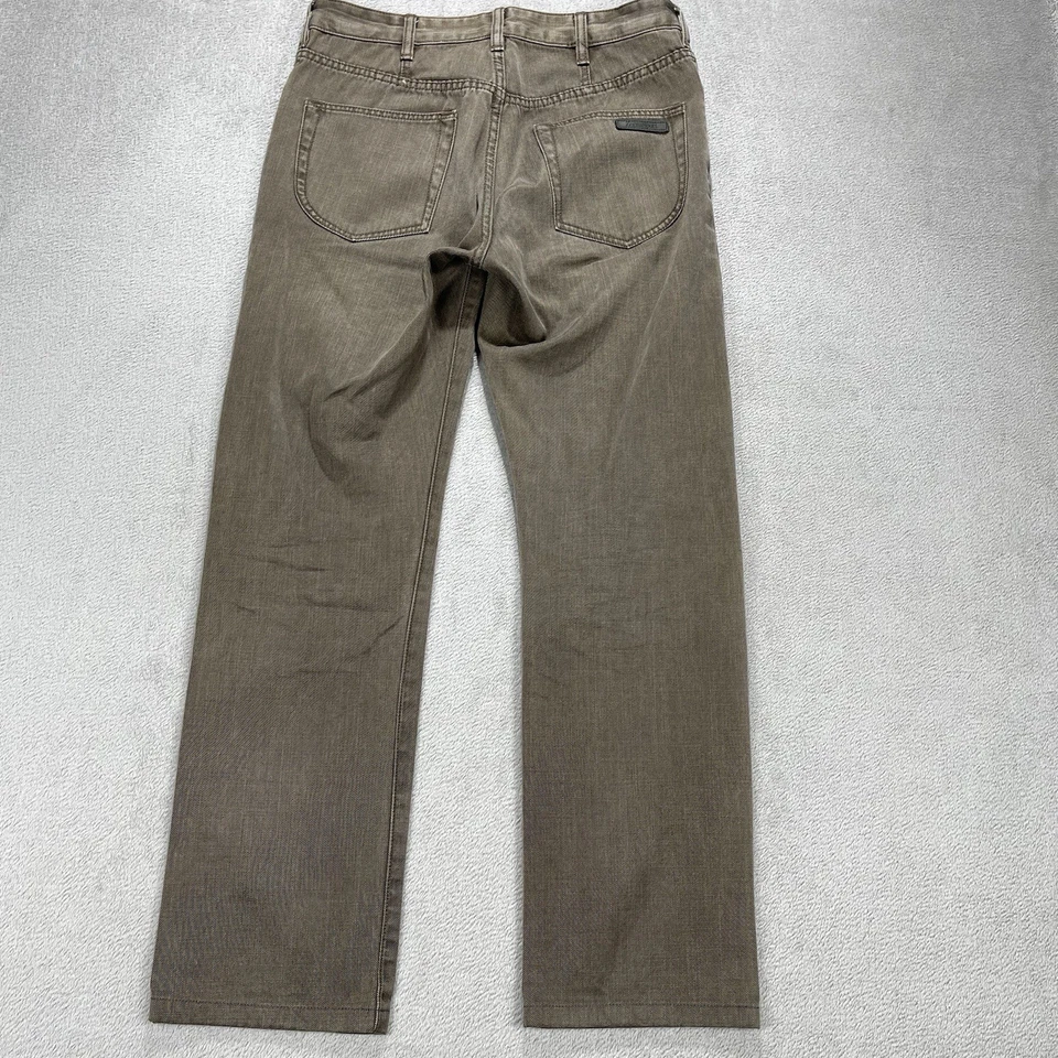 Zegna Sport Jeans Men’s Light Brown Denim Jeans Slim Fit Size 32x29 - Image 3 of 4