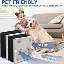 Nispira HEPA Carbon Filter Replacement for Coway Air Purifier AP-1512H 1-3 PCS