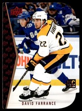 2021-22 Upper Deck 1994-95 Rookie Die Cuts David Farrance Nashville Predators